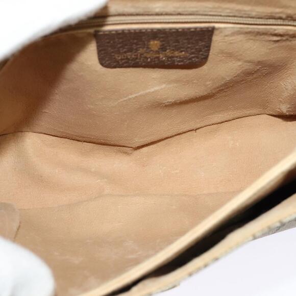 GUCCI GG Supreme Web Sherry Line Bag Pvc Beige Gold 904 02 084 - Picture 16 of 16